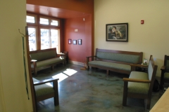 Waiting room with large picture windows