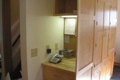 Phone and storage cubby