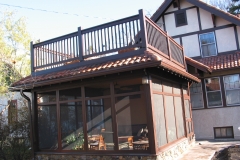 Porch and deck built by Whole Builders