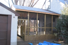 Enclosed porch and walkway