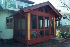 Enclosed porch built by Whole Builders