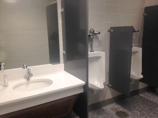 Bathroom remodel with ADA compliant sink